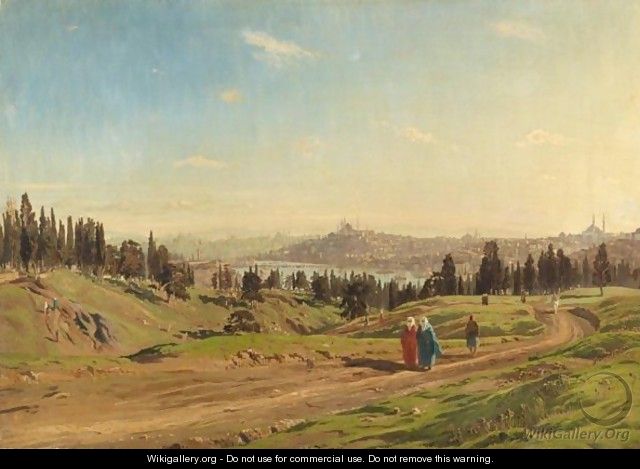 View Over Constantinople - (after) Harold Jerichau