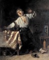 The Lazy Apprentice - Mihaly Munkacsy