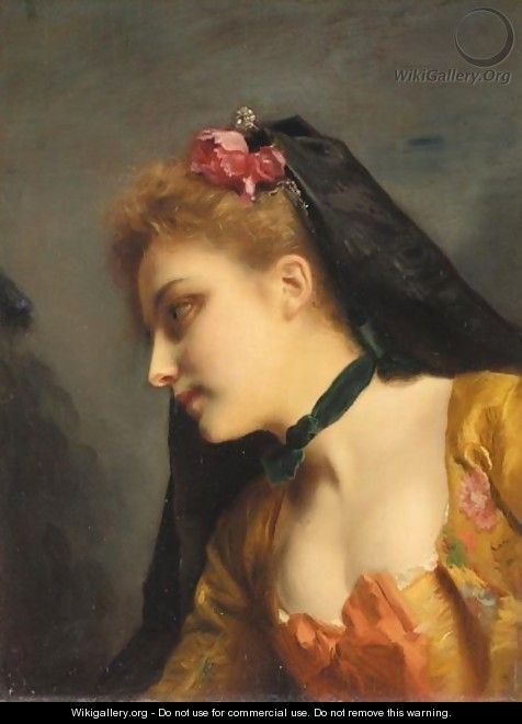 La Jeune Elegante - Gustave Jean Jacquet