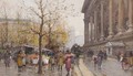 Marche Aux Fleurs A La Madeleine - Eugene Galien-Laloue