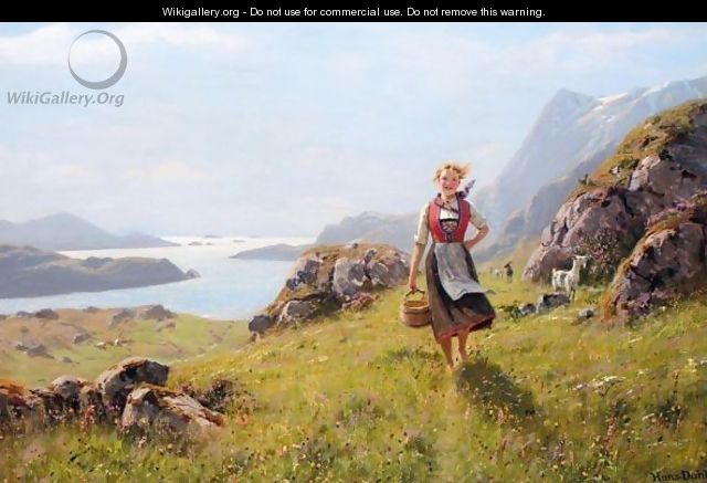 Seterjente (Mountain Shepherdess) - Hans Dahl
