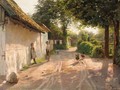 Udenfor Huset (Outside The Cottage) - Peder Monsted