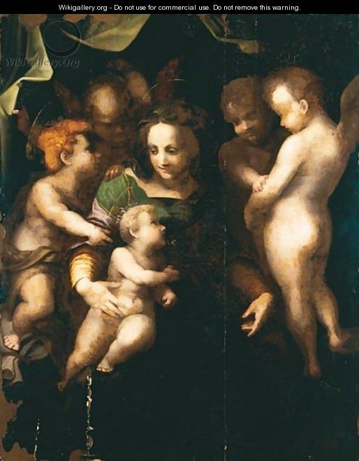 Madonna Col Bambino, San Giovannino E Tre Angeli - Andrea Del Sarto