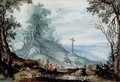 Wooded Landscape With Travellers - (after) Jan The Elder Brueghel