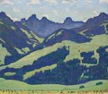 Landschaft Bei Chateau D'Oex - Ferdinand Hodler