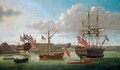 Deptford Dockyard, Showing The Launch Of The Medway, 1754 - John the Elder Cleveley