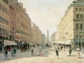 Street Scene With Monument In The Distance, Paris - Paul Giroud
