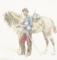 Officer And His Horse - Jean Baptiste Edouard Detaille