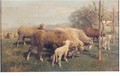 Schafe Auf Der Weide (Sheep In A Pasture) - Heinrich Von Zugel