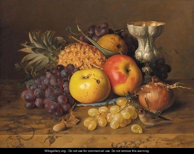 Stilleben Mit Trauben, Apfeln Und Ananas (Still Life With Grapes, Apples And Pineapple) - Theude Gronland