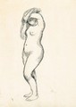 Jeune Femme Nue Aux Bras Leves - Pierre Auguste Renoir