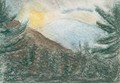 Mountain Sunset - Oscar Bluemner