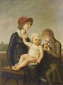 Jeune Mere Et Ses Deux Enfants - Robert-Jacques-Francois-Faust Lefevre