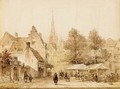 A Market Day In A Dutch Town - Pieter Gerard Vertin