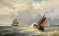 Shipping In Choppy Waters, A Town In The Distance - Willem Jun Gruyter