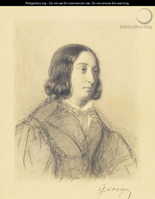 Portrait De George Sand - Luigi Calamatta