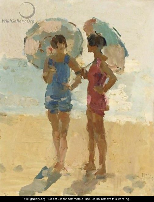 Ladies On The Beach - Isaac Israels