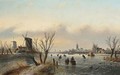 A Winter Landscape With Figures - Jan Jacob Coenraad Spohler