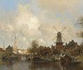 A View Of The Werf Van Pot, Delft - Johannes Christiaan Karel Klinkenberg