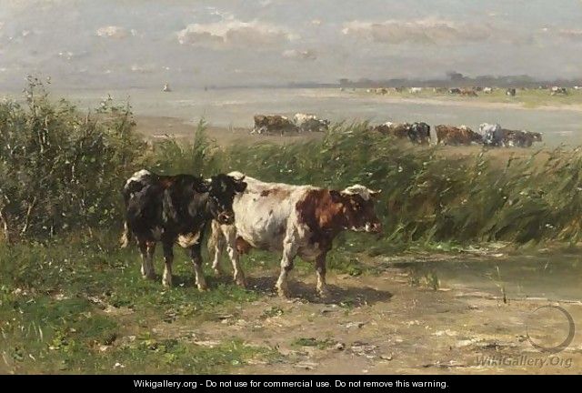 Cattle In A Field - Johannes-Hubertus-Leonardus de Haas