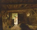 A Barn Interior - Jacob Henricus Maris