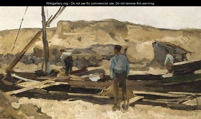 Sanddiggers In The Dunes Of Scheveningen - Willem Bastiaan Tholen