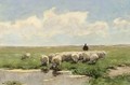 A Shepherd And His Flock By A Fen - Willem II Steelink