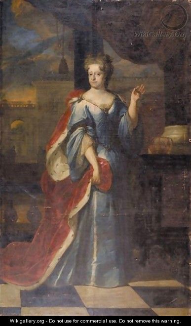 Portrait Of Sophie Amalie, Wife Of King Frederick III Of Denmark (B. 1628) - German School