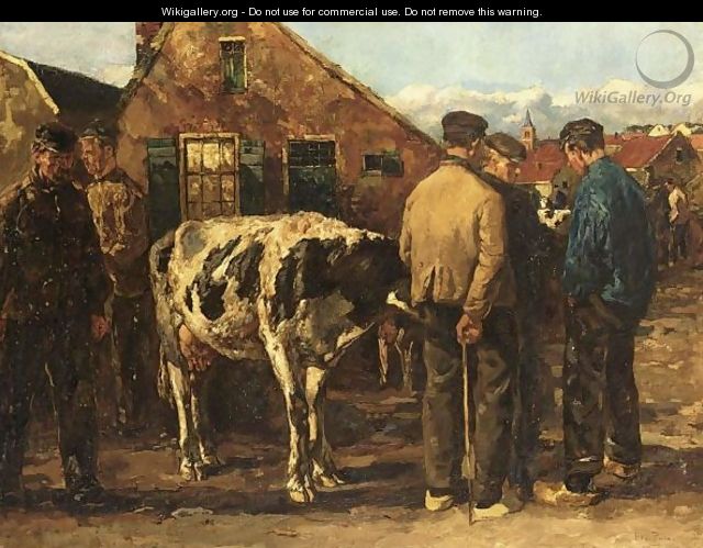 A Cattle Market On De Groest, Hilversum - Willem de Zwart