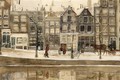 A View Of The Lauriergracht, Amsterdam, In Winter - George Hendrik Breitner