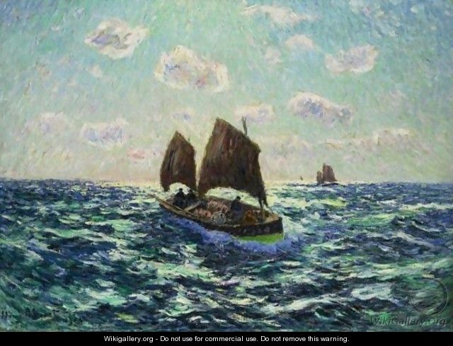 La Barque Des Pecheurs En Bretagne - Henri Moret