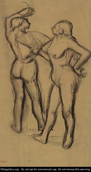 Deux Danseuses En Maillot - Edgar Degas