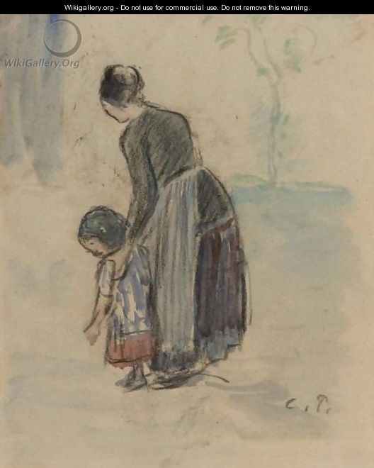 Paysanne Et Enfant - Camille Pissarro