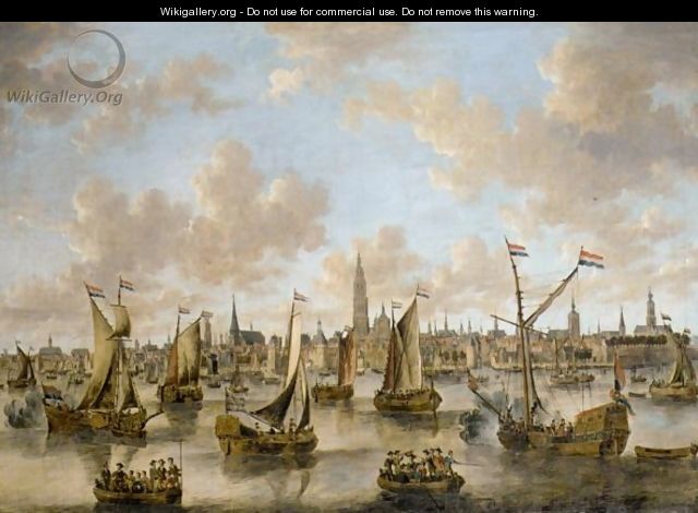 Dutch Shipping Off Antwerp - Peter van den Velde