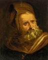 Portrait Of An Old Man, Head And Shoulders, In Oriental Dress - (after) Paolo Veronese (Caliari)