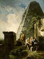 Capriccio With Figures Beside The Pyramid Of Gaius Cestius - (after) Andrea Locatelli