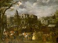 A Fete Before The Gates Of A Town - North-Italian School