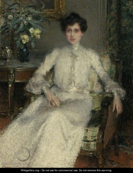 Portrait Of Madame Bing - Ernest Joseph Laurent