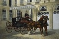 The Count Of Luart's Coupe De Gala And His Waiting Coachman - Ernest-Alexandre Bodoy