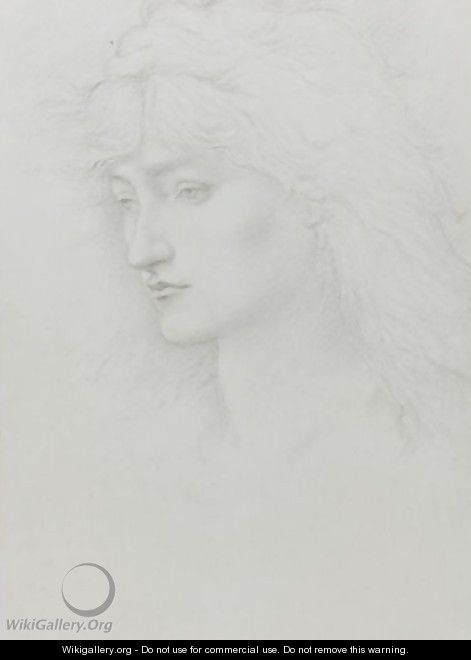 Head Study From The Perseus Series - Sir Edward Coley Burne-Jones