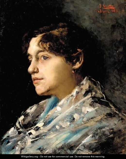 Portrait Of A Young Lady - Joaquin Sorolla y Bastida
