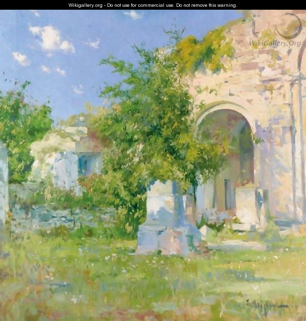 Ruinas En La Iglesia De Santa Maria, Besalu (The Church Of Santa Maria, Besalu) - Eliseu Meifren i Roig