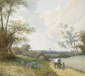 A View Of Vught, A Shepherd - Mattheus Derk Knip