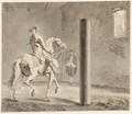 A Horserider In A Riding-School - Tethart Philip Christiaan Haag