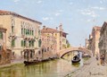 A Venetian Canal - Antonietta Brandeis