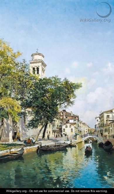 Gondolas On A Venetian Canal 3 - Federico del Campo