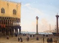 View From St Mark's Square Towards San Giorgio Maggiore - Friedrich Nerly