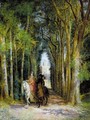 El Paseo De Los Amantes (Lovers On Horseback) - Ignacio Leon y Escosura