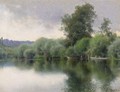 The Seine At Poissy - Emilio Sanchez-Perrier