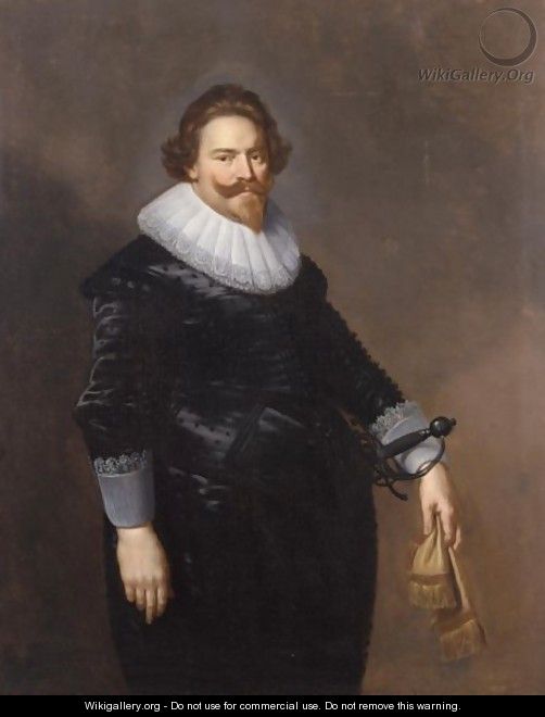 A Portrait Of Ernst Van Reede (Died 1640), Lord Of De Vuursche And Drakestein - (after) Paulus Moreelse
